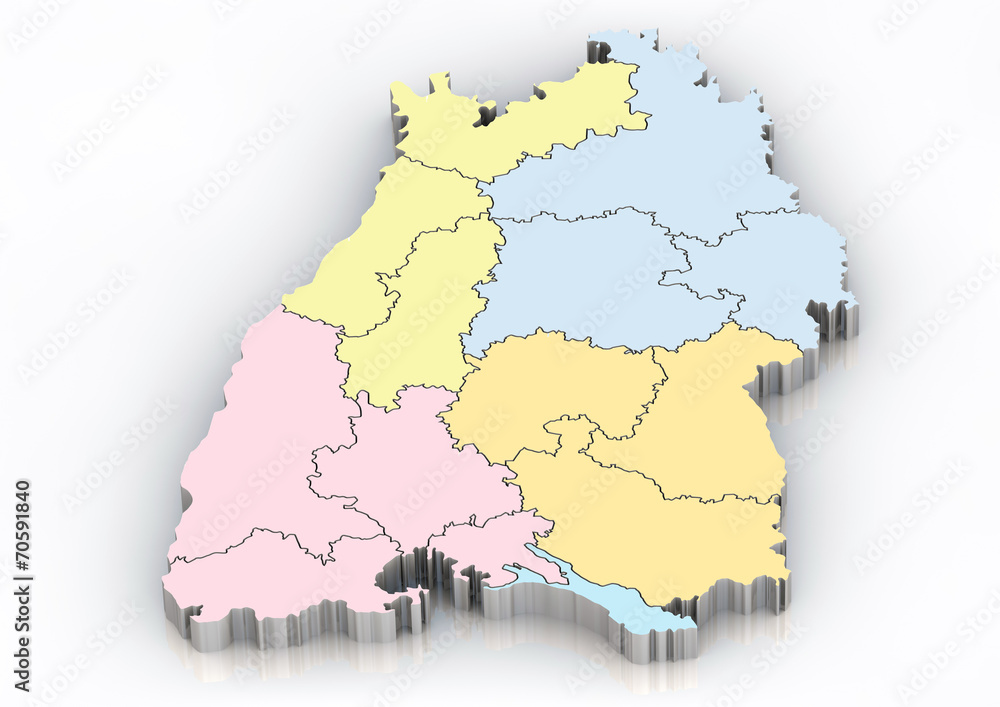 Bundesland: Baden Württemberg Regierungsgrenzen