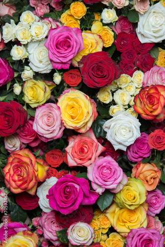 Fototapeta Naklejka Na Ścianę i Meble -  multicolored roses 2