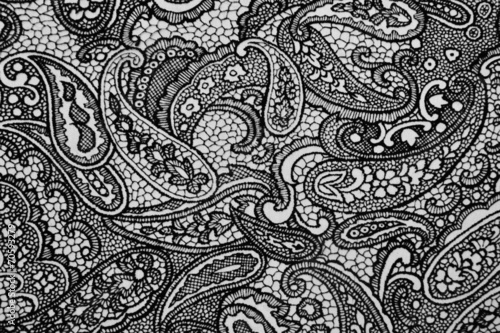 Black lace fabric background