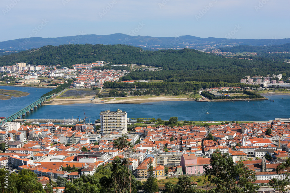 Aerial view on Viana do Castelo, Portugal