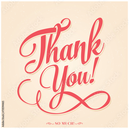 Thank You typographical background