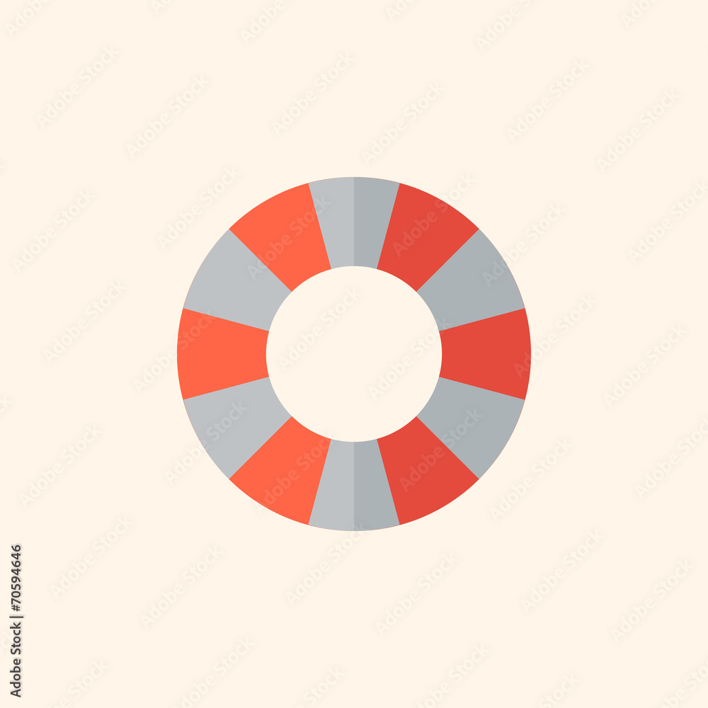 Lifebuoy. Travel Flat Icon Lifebuoy. Travel Flat Icon