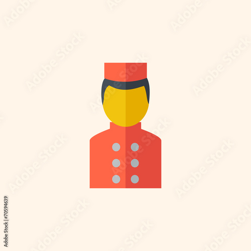 Bellboy. Travel Flat Icon