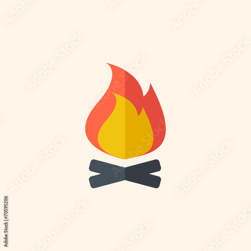 Camp Flat Icon