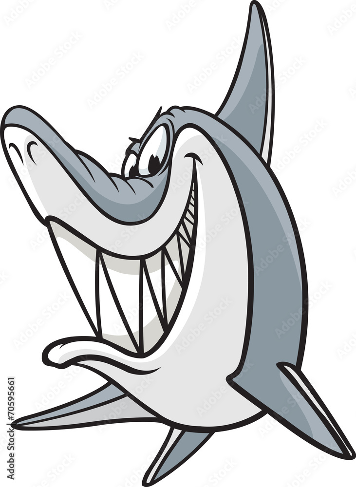 Naklejka premium Sneaky Shark