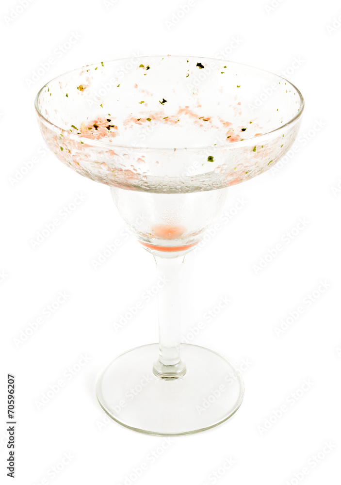 Dirty margarita glass