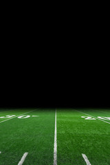 Football field with copy space