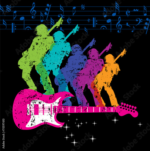 Abstract musical background for music event design