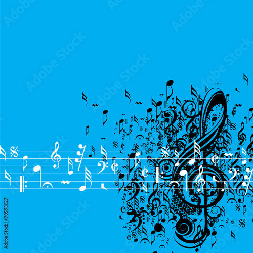 Abstract musical background for music event design