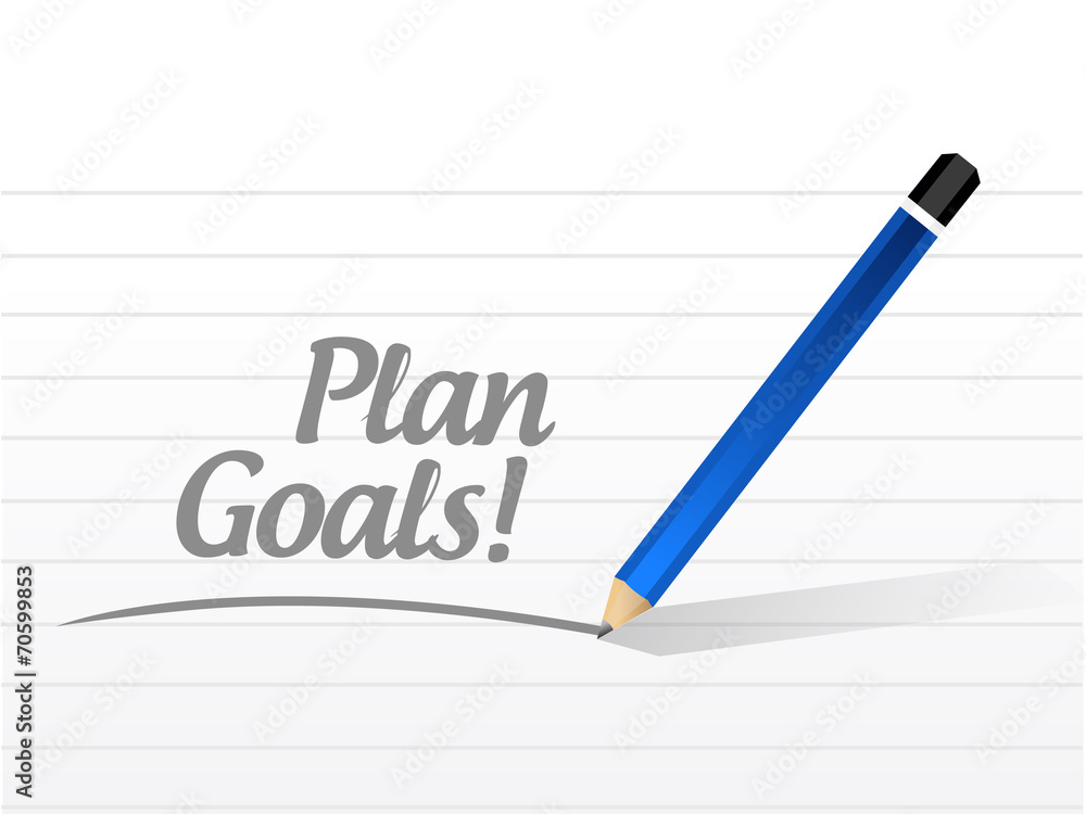 plan goals message illustration design plan goals message illustration design