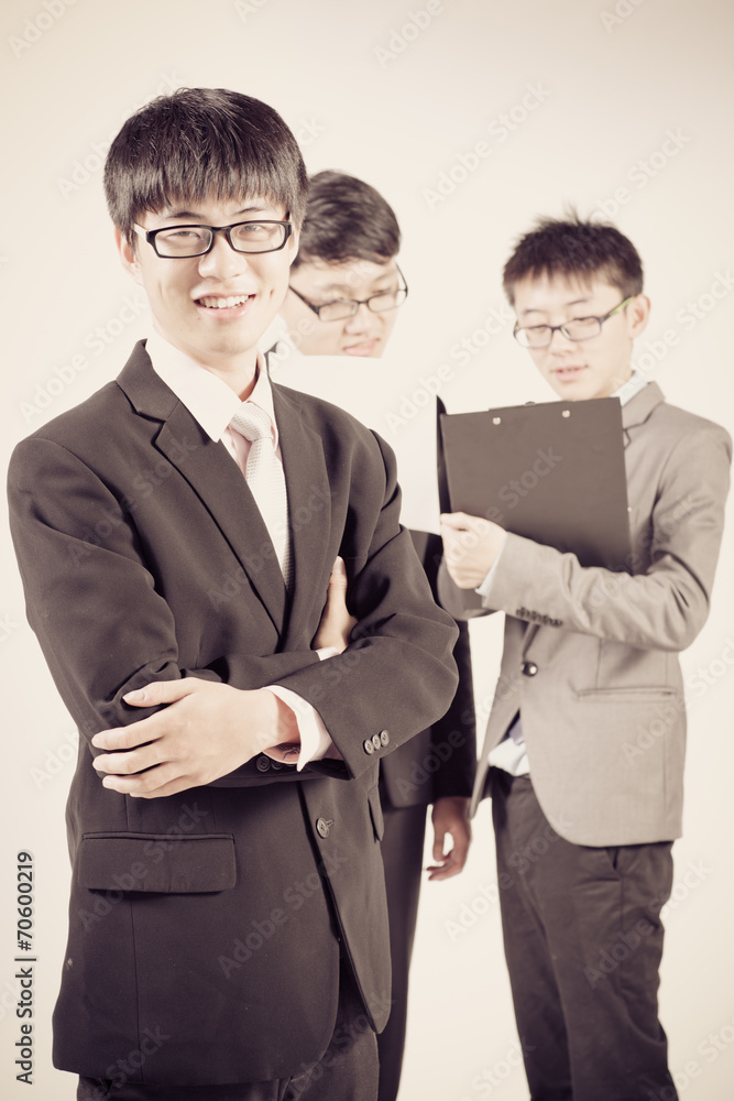 Group of business people. Business team Isolated on white backgr