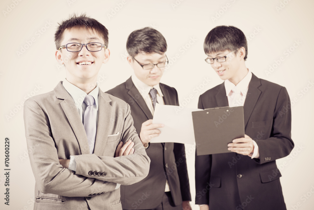 Group of business people. Business team Isolated on white backgr Group of business people. Business team Isolated on white backgr