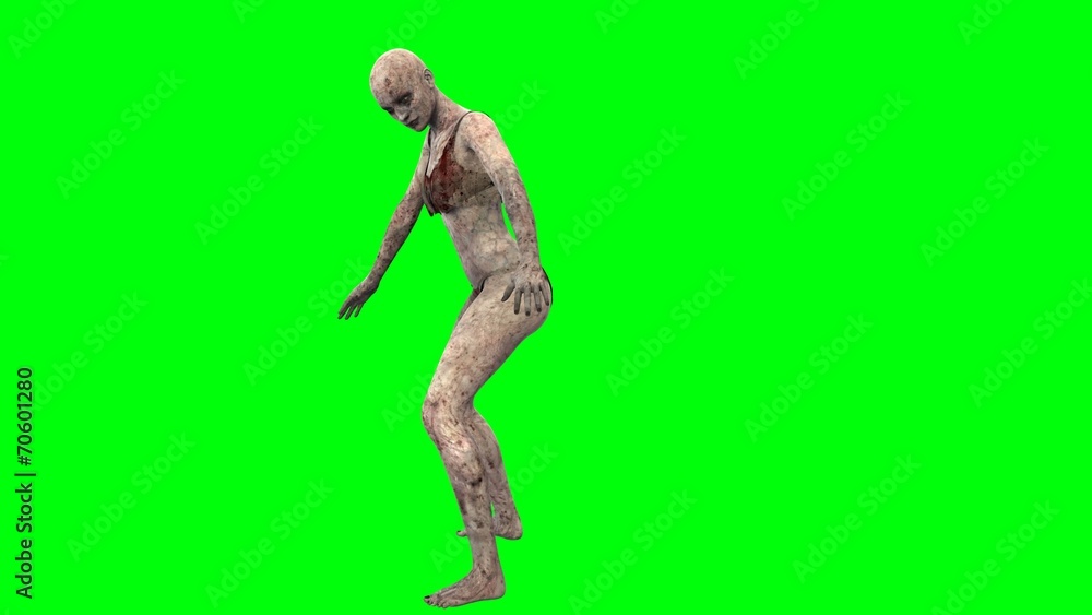 walking dead zombie girl attacks greenscreen walking dead zombie girl attacks greenscreen