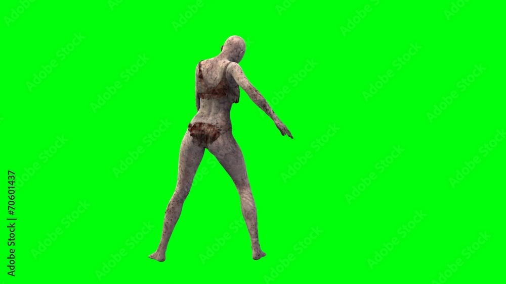 walking dead zombie girl attacks greenscreen walking dead zombie girl attacks greenscreen