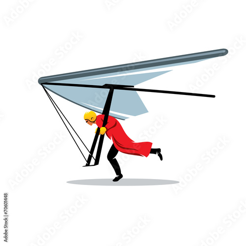 Hang gliding vector sign