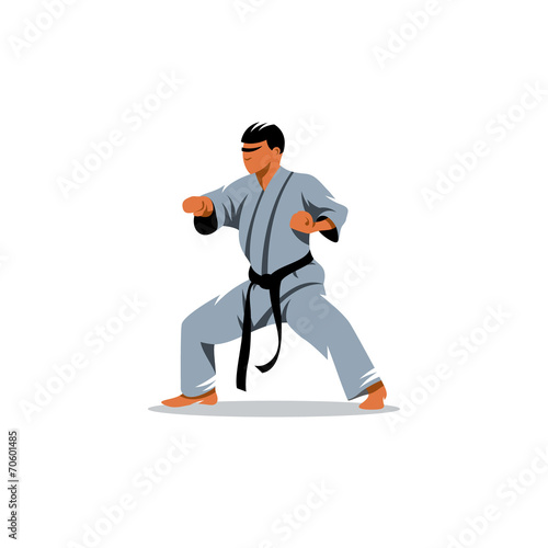 Karate vector sign