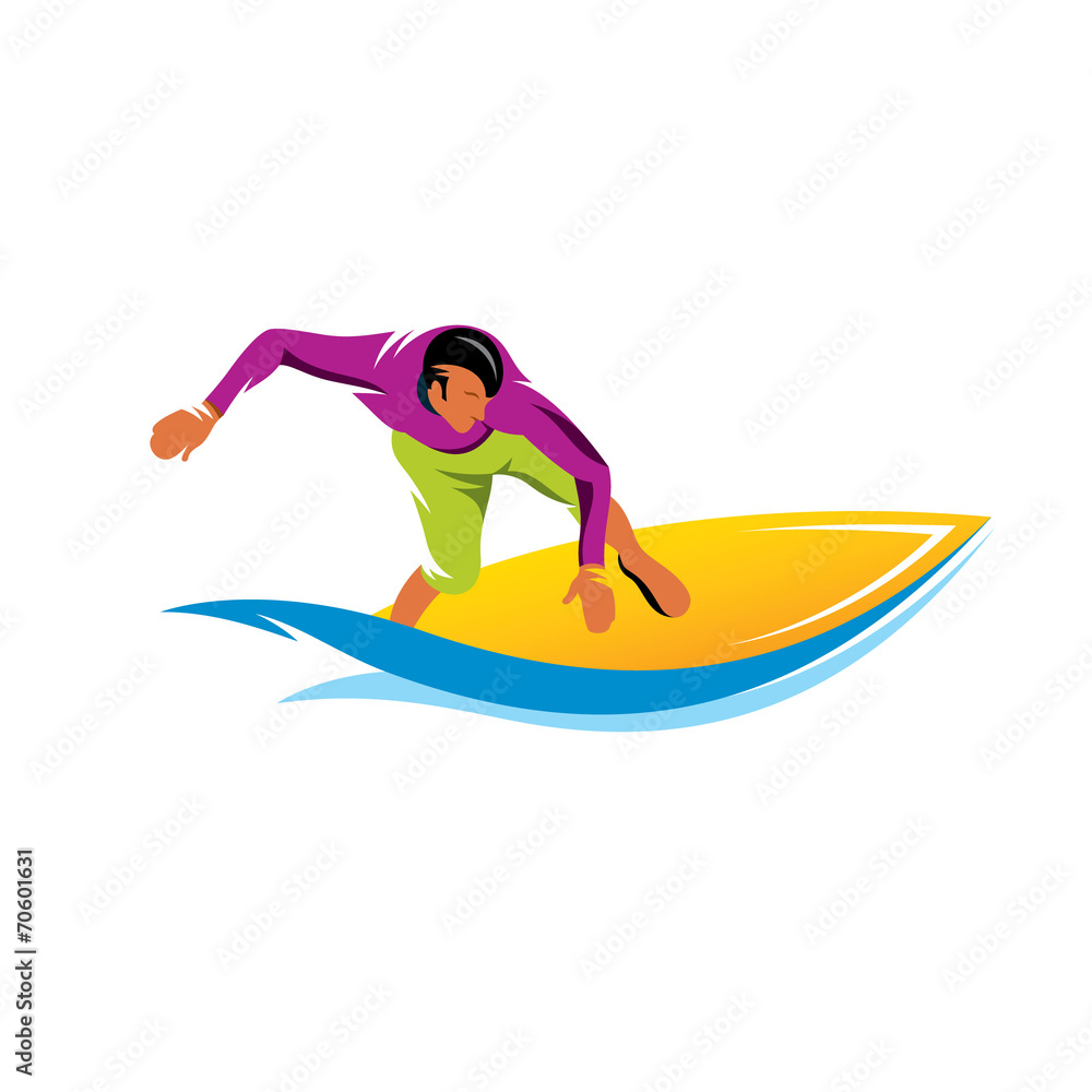 Surfing vector sign