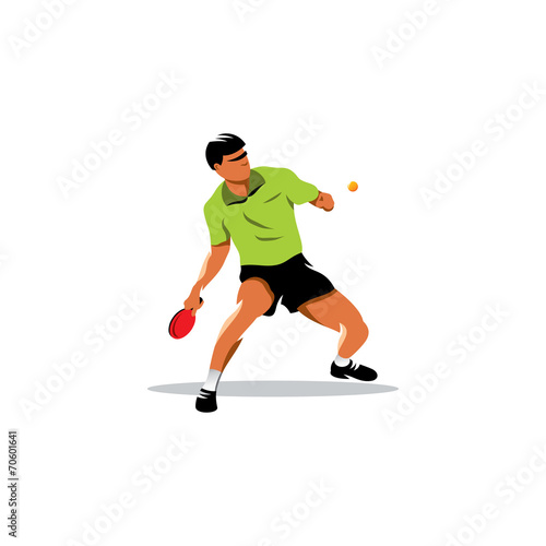 Table tennis vector sign