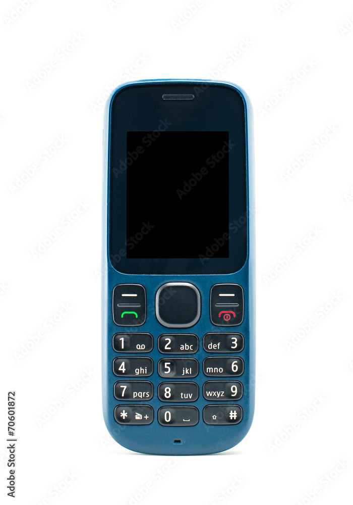 Blue mobile phone Blue mobile phone
