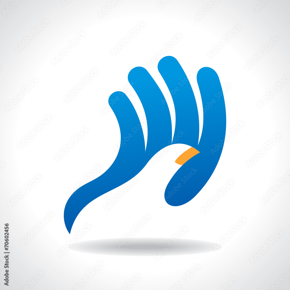 Fototapeta premium creative hand icon