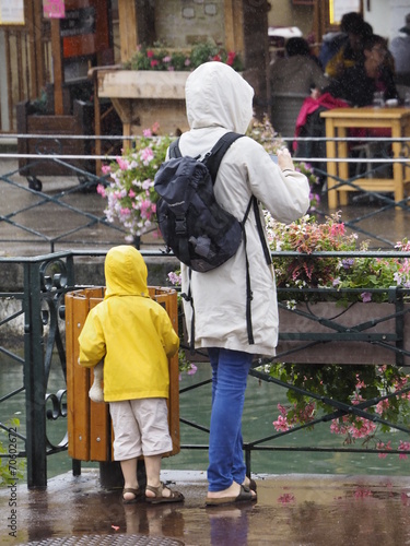 Lluvia en Annecy (Francia)