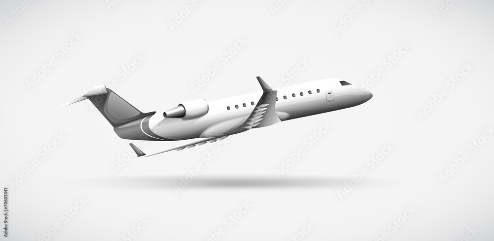 Obraz premium A plane travelling