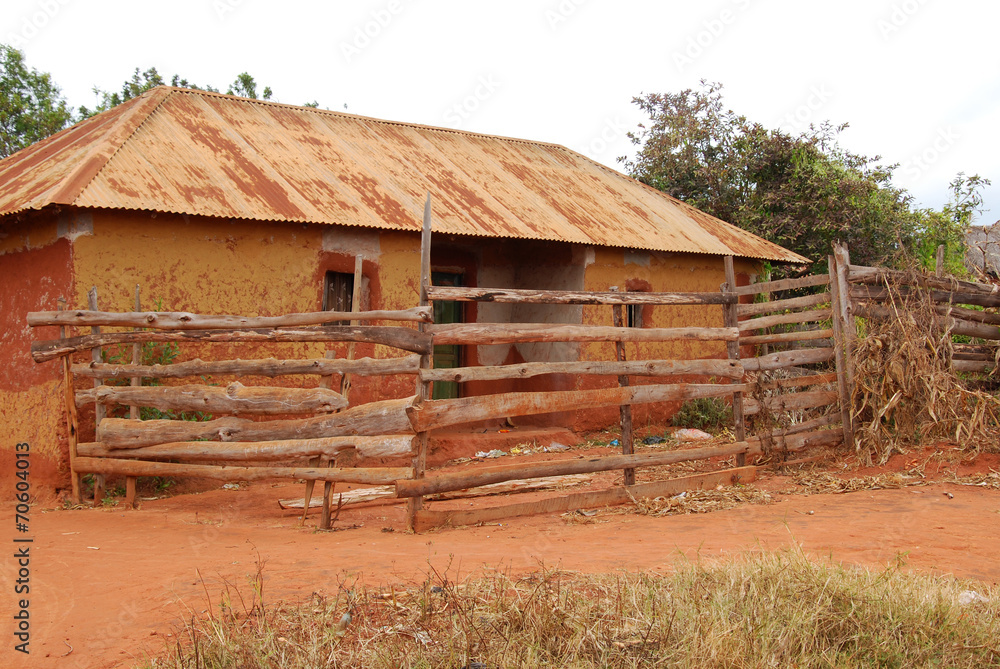Houses and homes in the Village of Pomerini in Tanzania-Africa Houses and homes in the Village of Pomerini in Tanzania-Africa