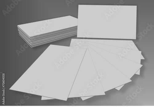 Business cards mockup blank