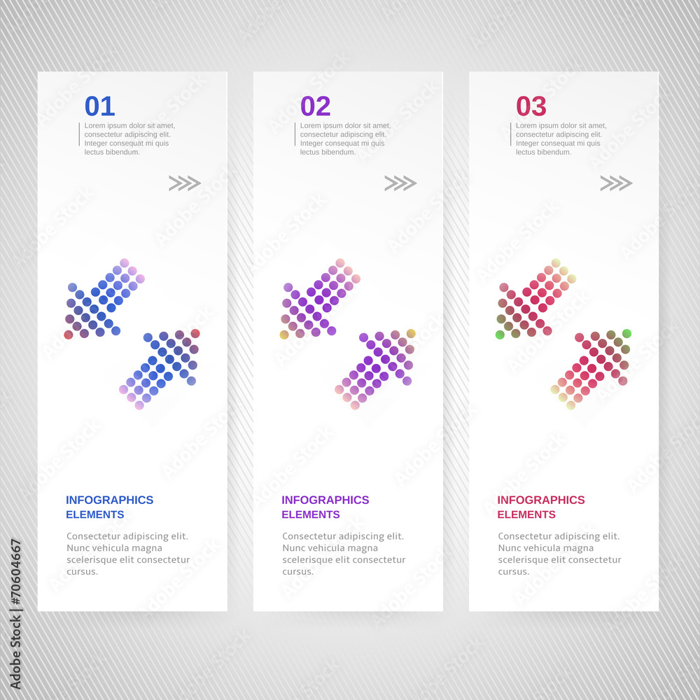 Modern numbered banner Modern numbered banner