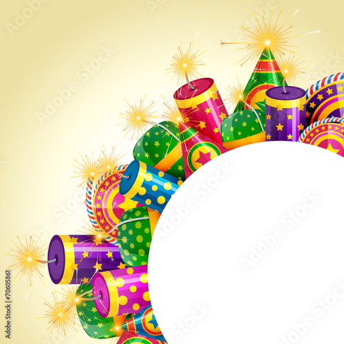 Diwali crackers background