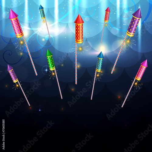 Glowing background of diwali