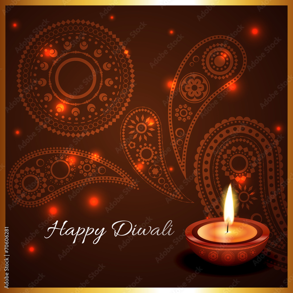 Artistic background of diwali diya Artistic background of diwali diya