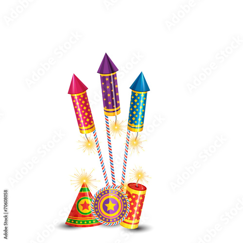 Diwali  crackers background