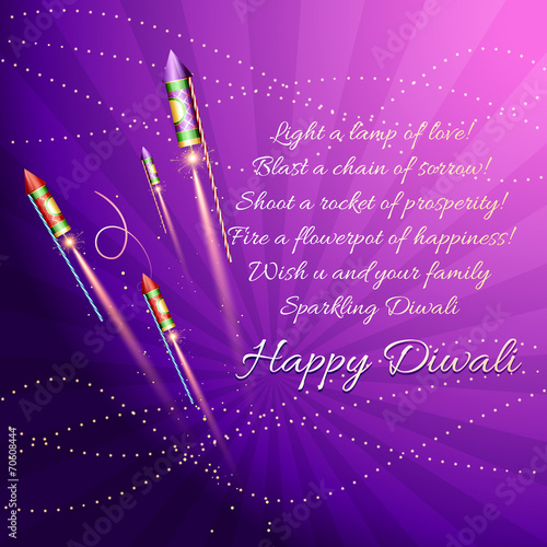 Diwali background with crackers