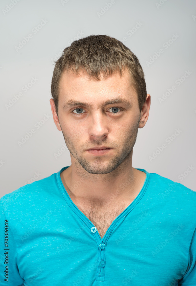 stressed man with man