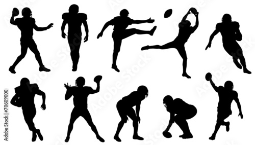 football silhouettes photo