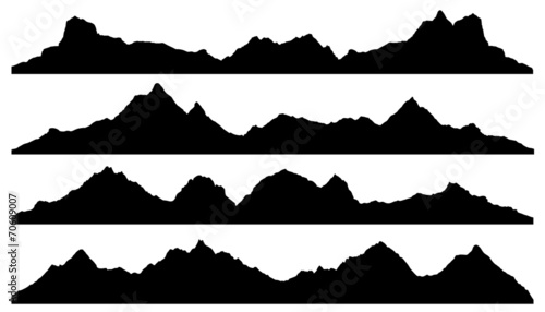 mountain silhouettes