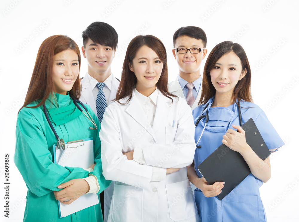 Professional medical doctor team standing Professional medical doctor team standing