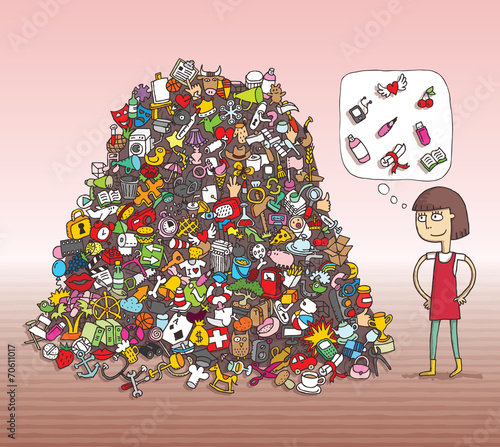 Find Objects Visual Game. Solution in hidden layer!