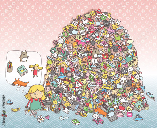 Find Objects Visual Game. Solution in hidden layer!