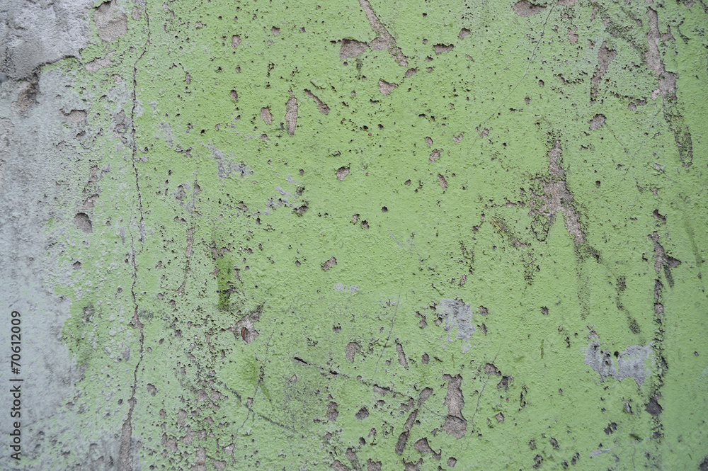 Old paint peeling from wall Old paint peeling from wall