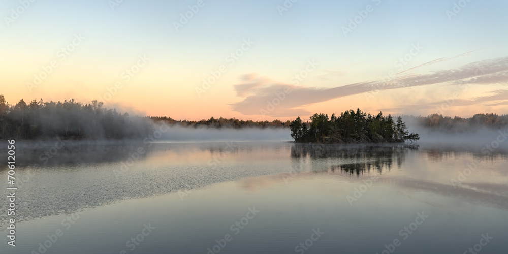 Fototapeta premium foggy morning