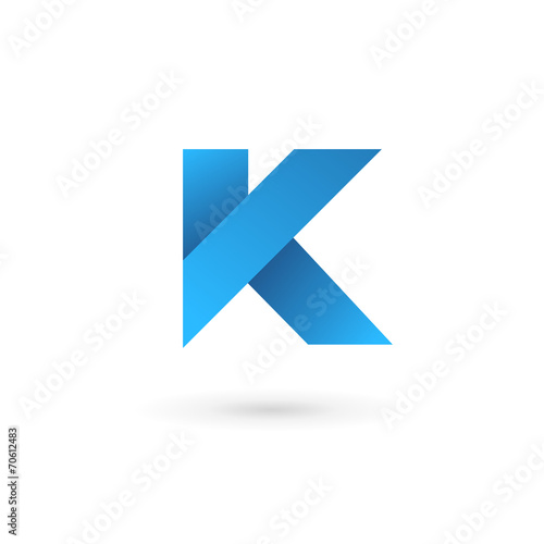 Letter K logo icon design template elements