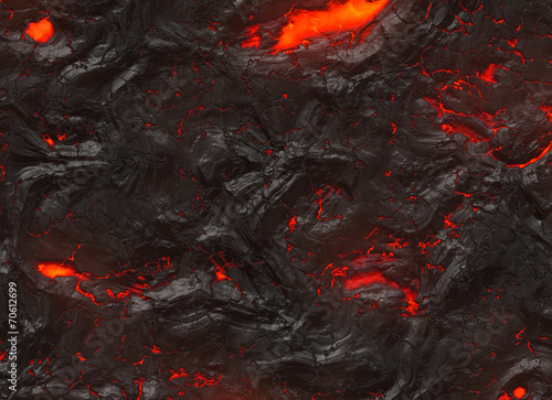 solidified hot lava texture of eruption volcano photo