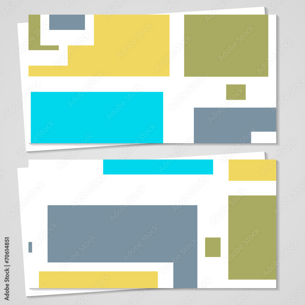 Vector business-card set for your design Vector business-card set for your design