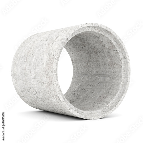 concrete pipes isolated