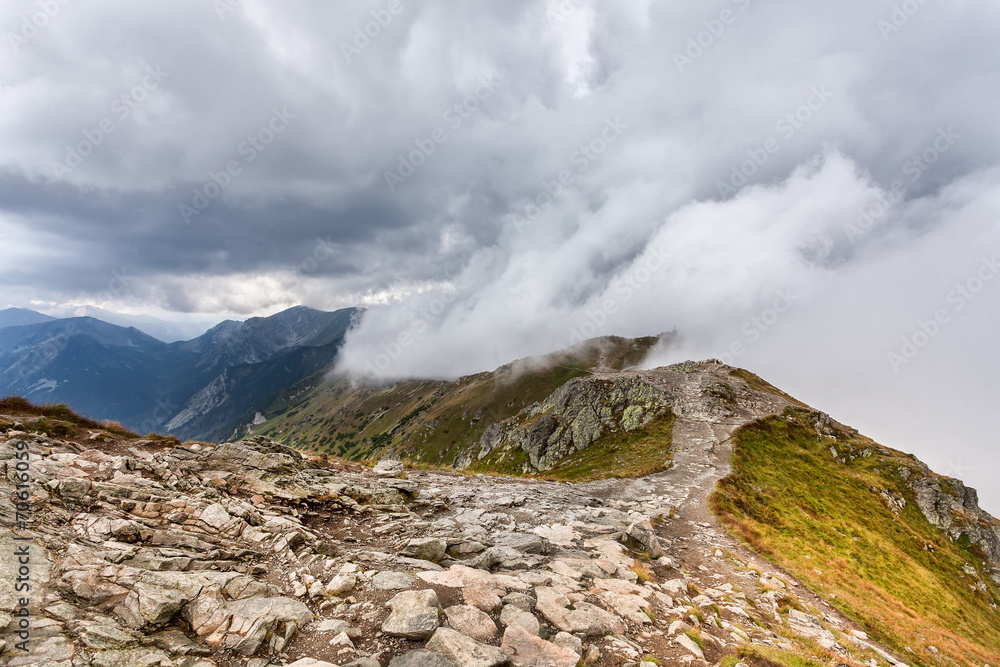 Mountain landscape - change of weather Mountain landscape - change of weather