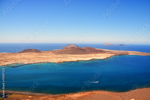 Panorámica Isla Graciosa, Lanzarote © uzkiland
