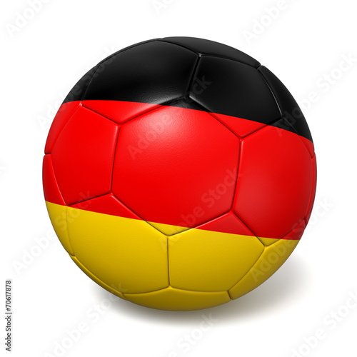 Soccer footbal ball with Germany flag