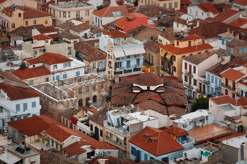 Bird eye view of Nafplio historic centre, Greece. © milangonda
